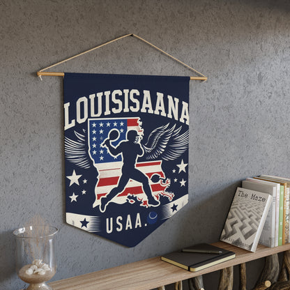 Flag Village Louisiana State Flag Pennant Sporting Home Wall decoration LA0001