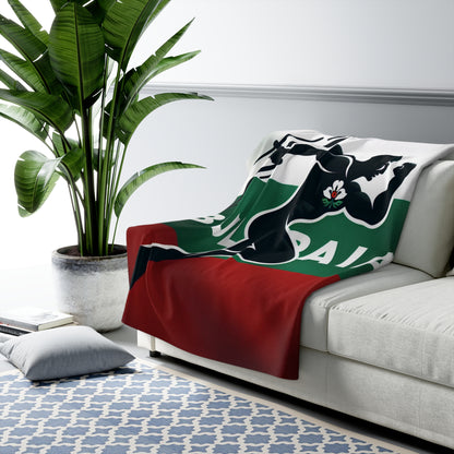 Flag Village Bulgaria Sporting Flag Sherpa Fleece Blanket BGR0001