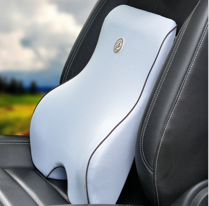 Flag Village Auto Tools Car Memory Cotton Lumbar Suit Pillow Back Pad Waist Car Interior Seat Four Seasons Universal New Slow Rebound