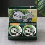 Flag Village Panda Bowl Set Household Combination Tableware Gift Box