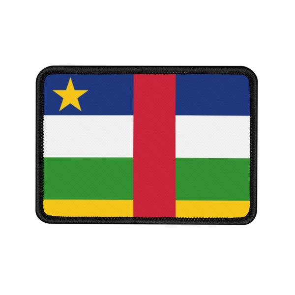 Flag Village Central African Republic Flag Embroidered Iron-On Patch