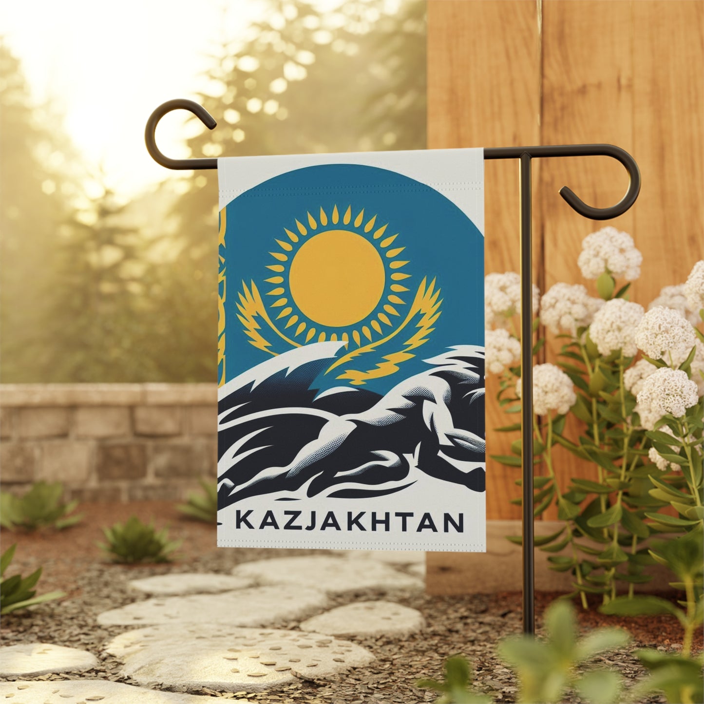 Flag Village Kazakhstan Flag Sporting Garden & House Banner KAZ0004