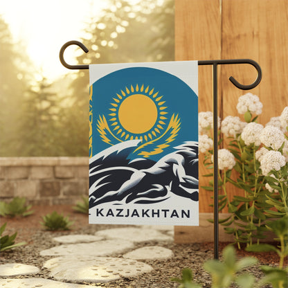 Flag Village Kazakhstan Flag Sporting Garden & House Banner KAZ0004