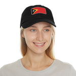 Flag Village Timor(East Timor) Flag Hat Cap with Leather Patch