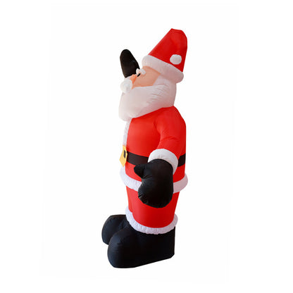 Flag Village Christmas Inflatable Decoration Courtyard Layout 24m Santa Claus Inflatable Model Party Gifts Outdoor Decoration