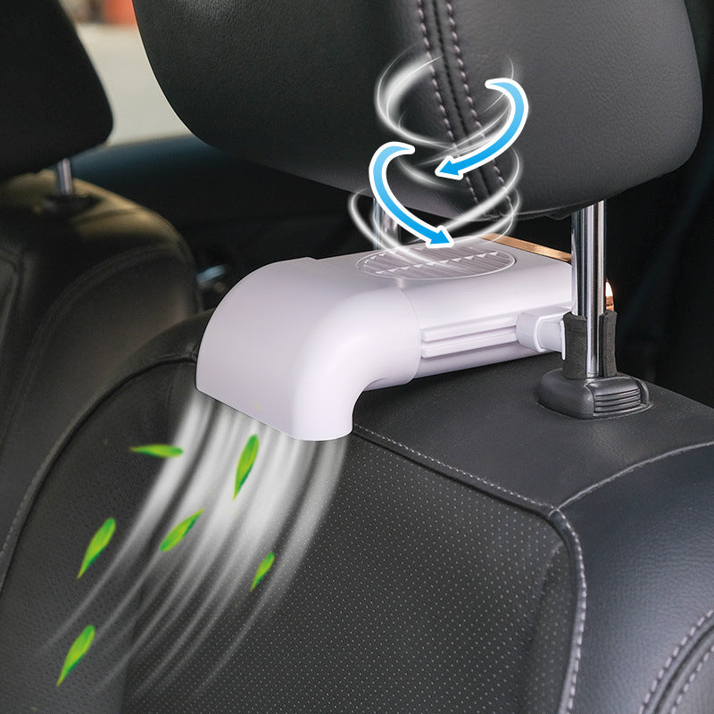 Flag Village Auto Tools Car Fan Magnetic Fan Car Cooler Silent Wireless Charging USB Fan 3Speed Adjustable Universal Car Rear Seat Auto Cooling