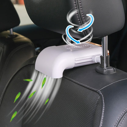 Flag Village Auto Tools Car Fan Magnetic Fan Car Cooler Silent Wireless Charging USB Fan 3Speed Adjustable Universal Car Rear Seat Auto Cooling