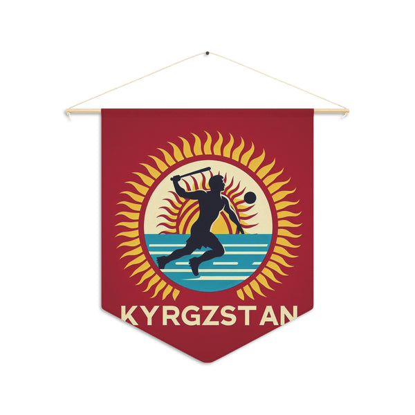Flag Village Kyrgyzstan Flag Pennant Sporting Home Wall decoration KGZ0001