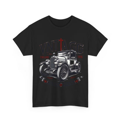Flag Village UK Vintage Car Flag T-SHIRT Heavy Cotton Tee UK0008