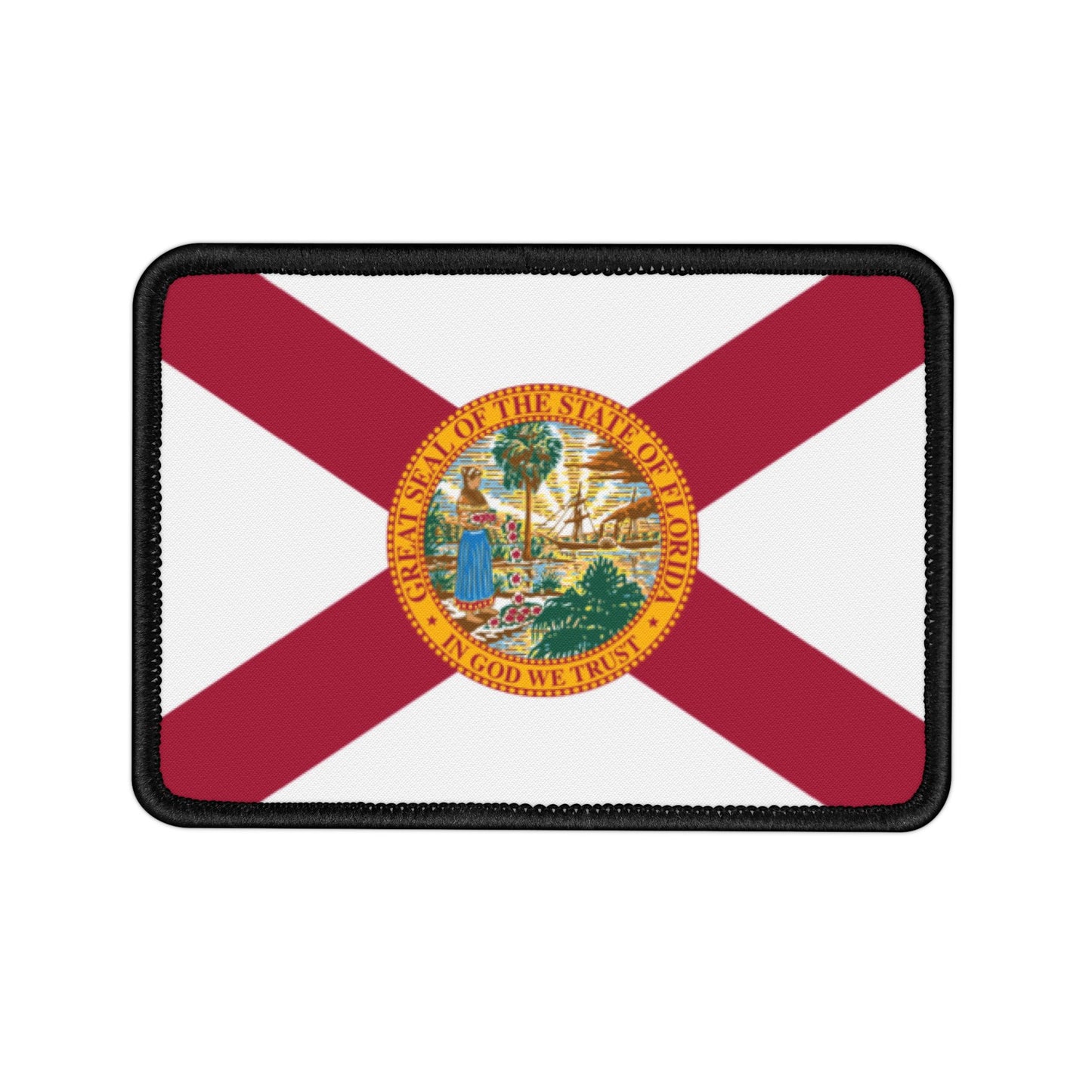 Flag Village Florida State Flag Embroidery Iron-On Patches