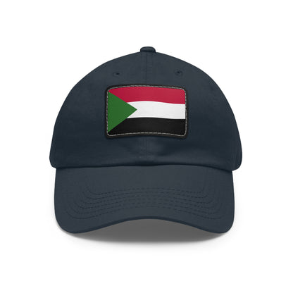 Flag Village Sudan Flag Hat Cap with Leather Patch