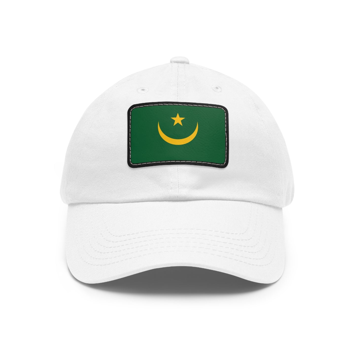 Flag Village Mauritania Flag Hat Cap with Leather Patch