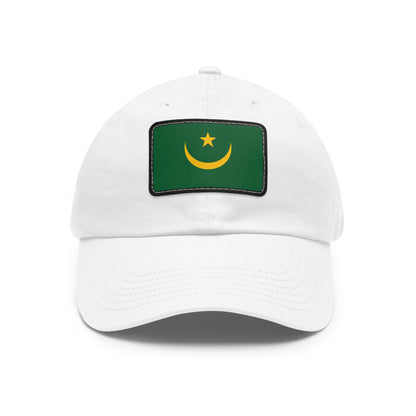 Flag Village Mauritania Flag Hat Cap with Leather Patch