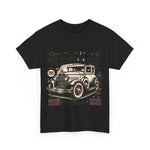 Flag Village USA Vintage Car Flag T-SHIRT Heavy Cotton Tee USA0017