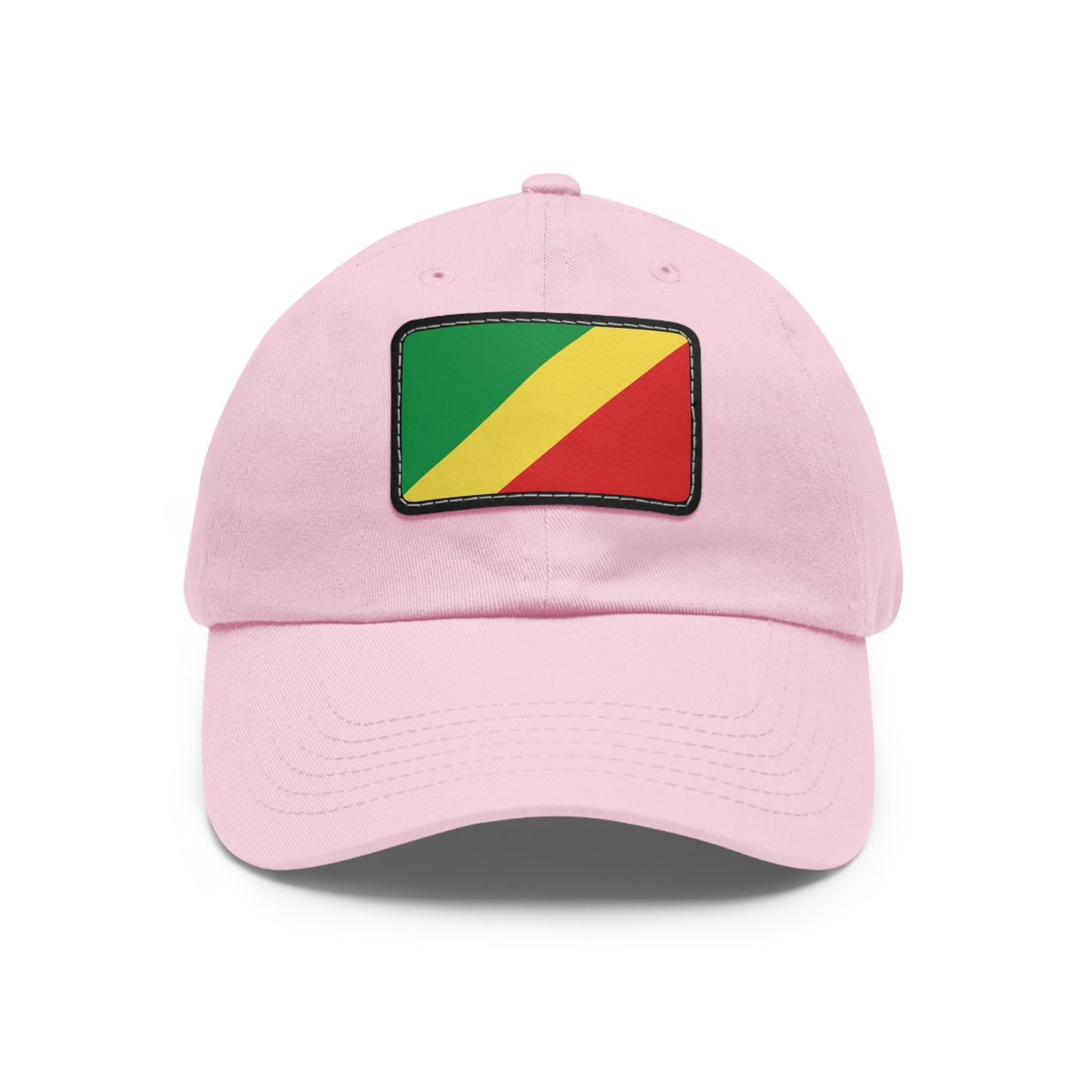 Flag Village Congo Flag Hat Cap with Leather Patch