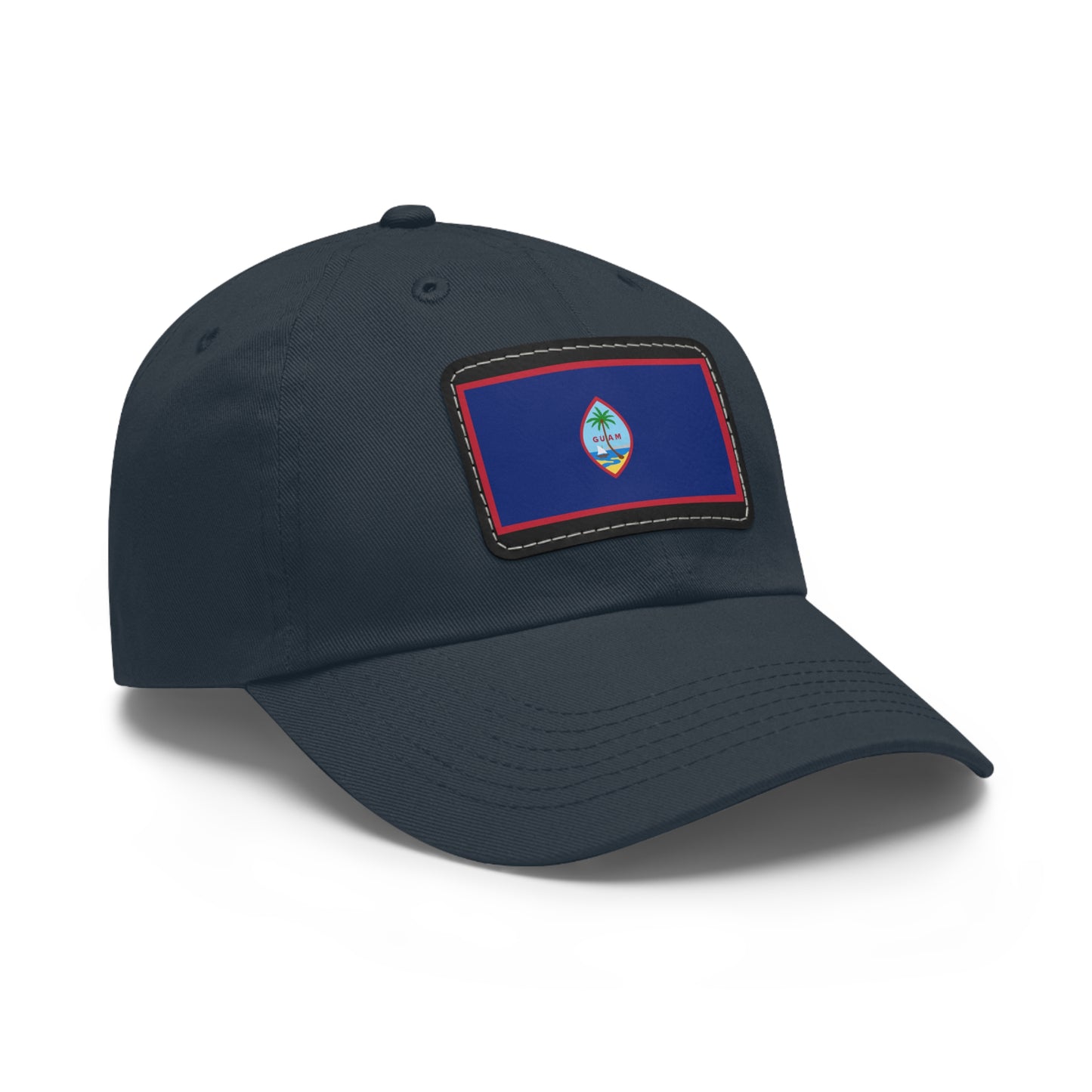 Flag Village USA Guam State Flag Hat Cap with Leather Patch
