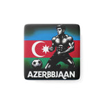 Flag Village Azerbaijan Flag Sporting Porcelain Magnet, Square AZE0006