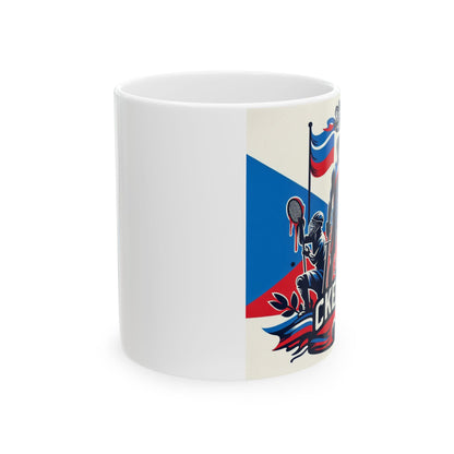 Flag Village Czech Sporting Flag Ceramic Coffee Mug 11oz CZE0001