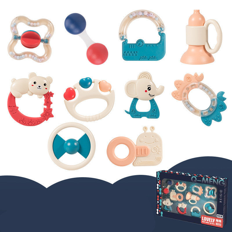 Flag Village Baby Rattle Plastic Toy Gift Box Set