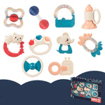 Flag Village Baby Rattle Plastic Toy Gift Box Set