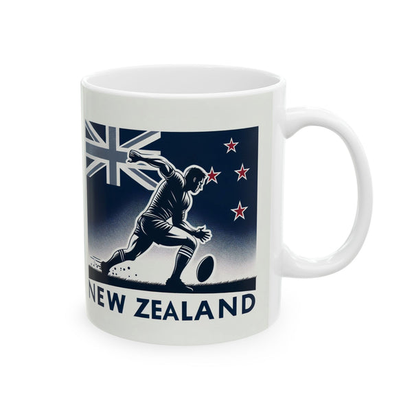Flag Village New Zealand Sporting Flag Ceramic Coffee Mug
