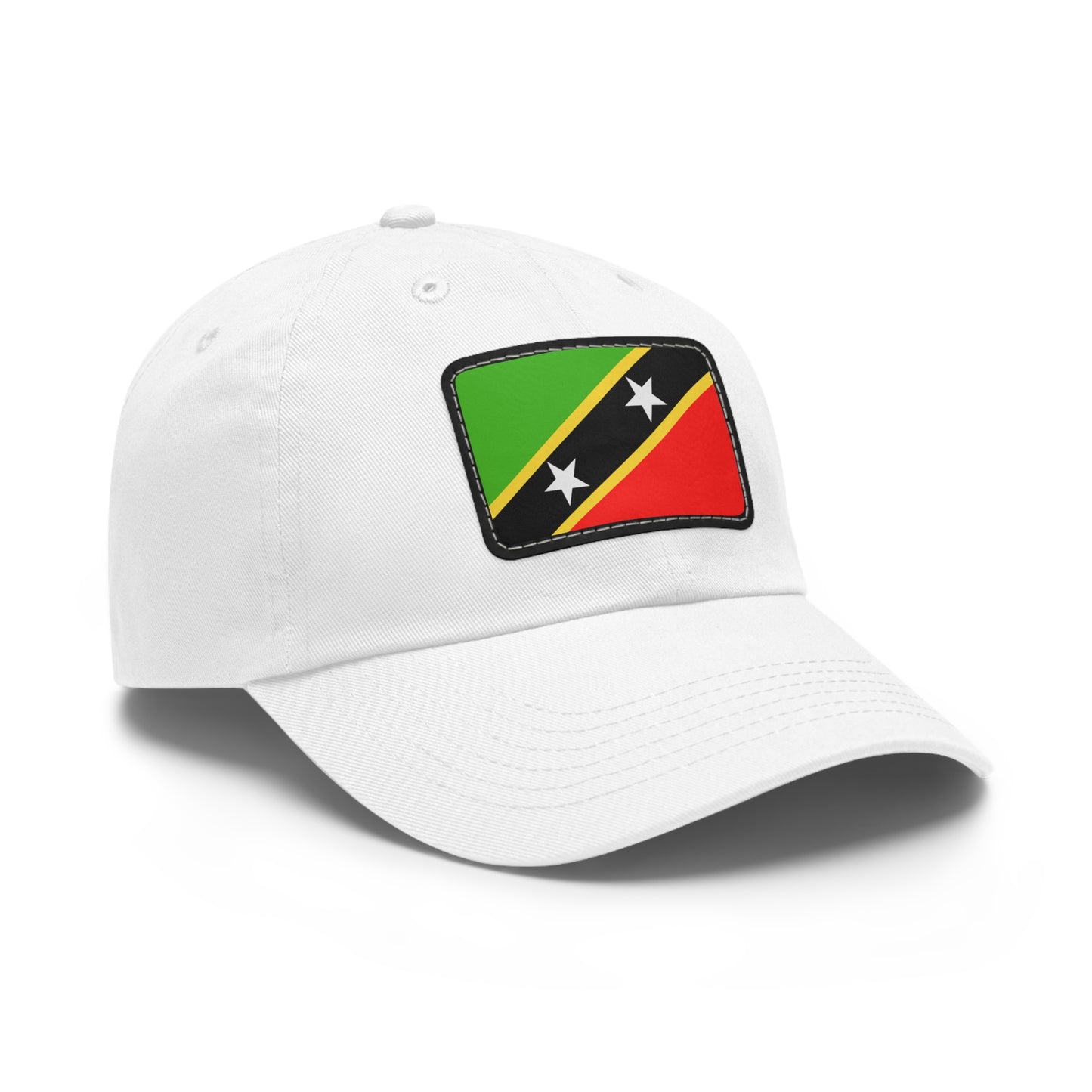 Flag Village Saint Kitts And Nevis Flag Hat Cap with Leather Patch