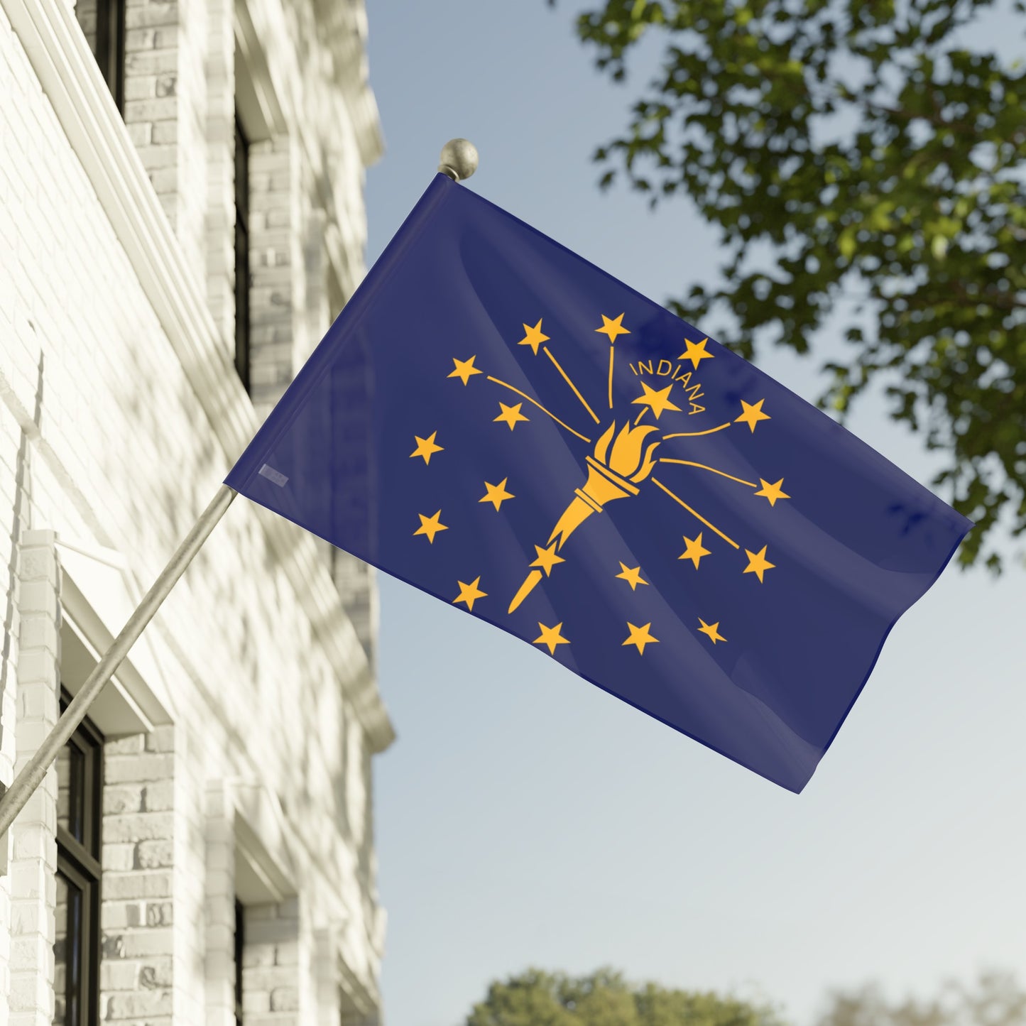 Flag Village USA Indiana State Flag 18" x 12" / 36" x 24" / 60" x 36"