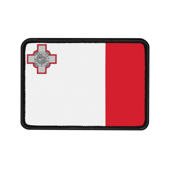 Flag Village Malta State Flag Embroidered Iron-On Patch