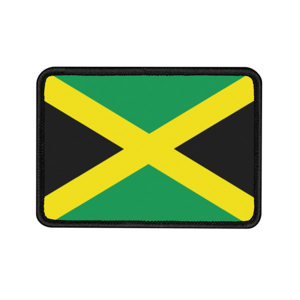 Flag Village Jamaica State Flag Embroidered Iron-On Patch