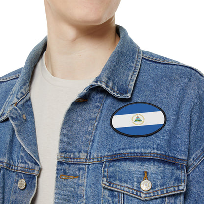 Flag Village Nicaragua Flag Embroidery Iron-On Patches
