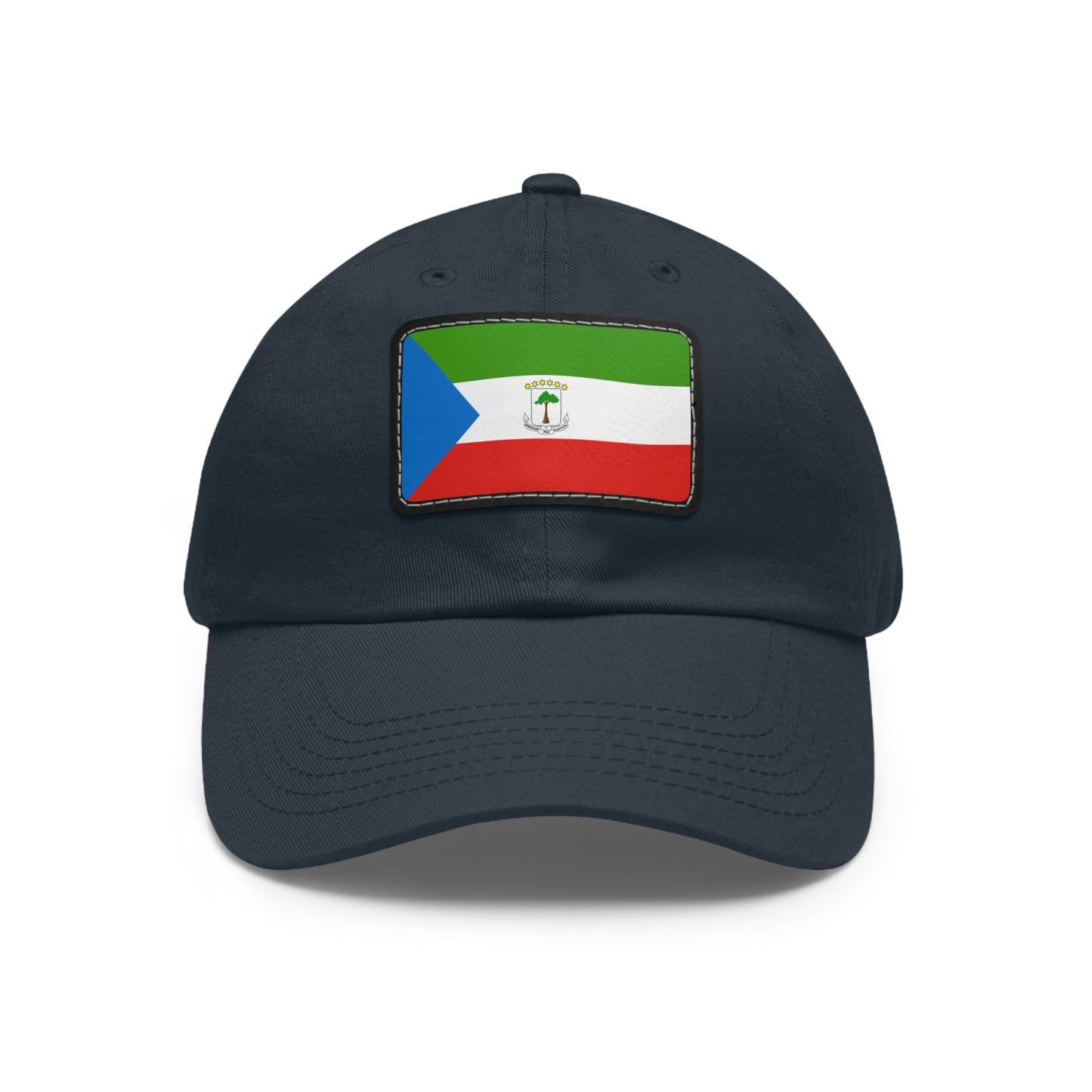 Flag Village Equatorial Guinea Flag Hat Cap with Leather Patch