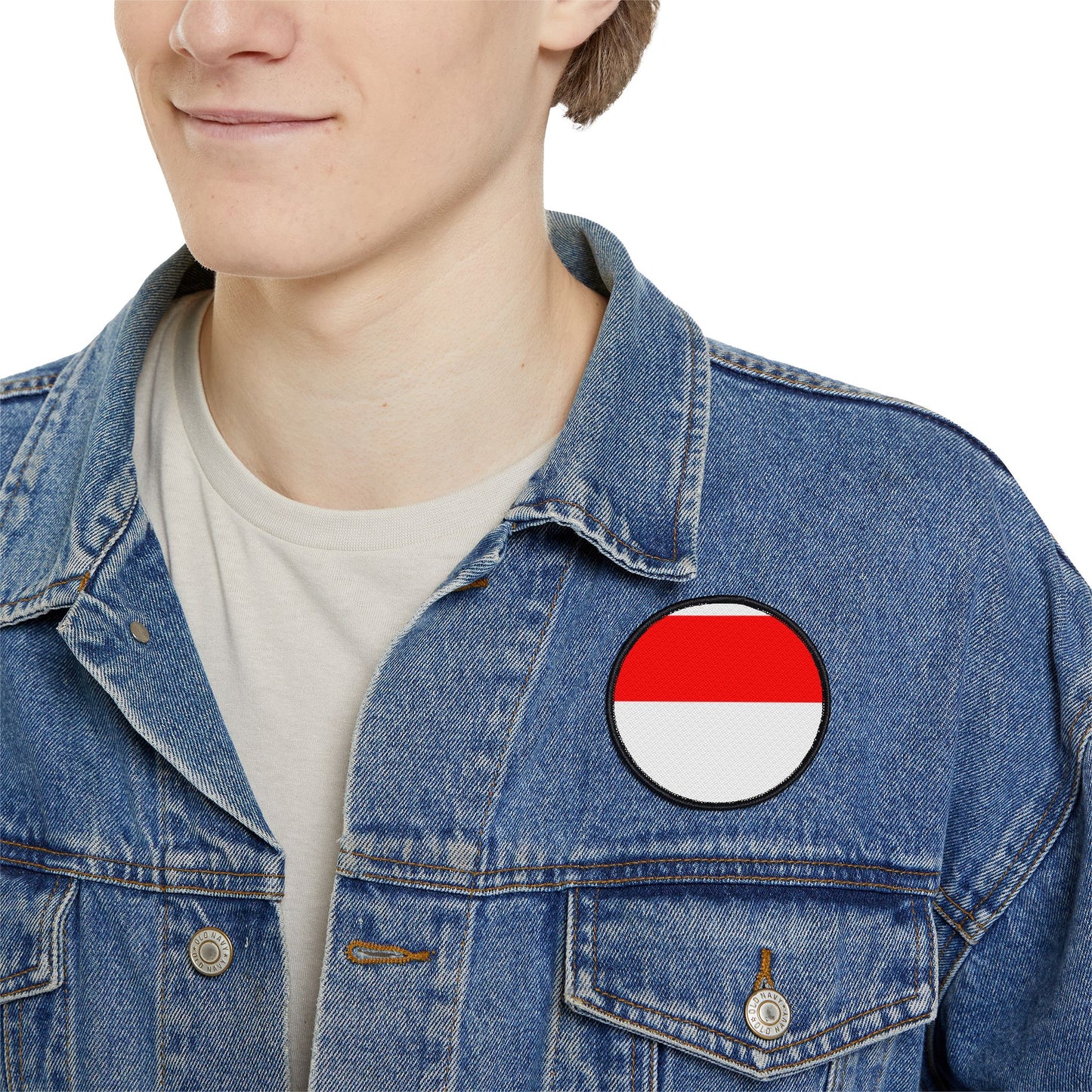 Flag Village Indonesia Flag Embroidery Iron-On Patches
