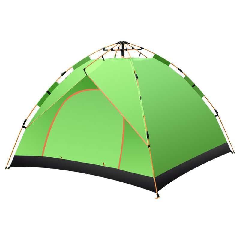 Flag Village Camping Outdoor Travel Double-decker Automatic Tent