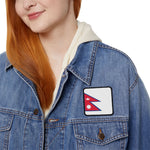 Flag Village Nepal Flag Embroidery Iron-On Patches