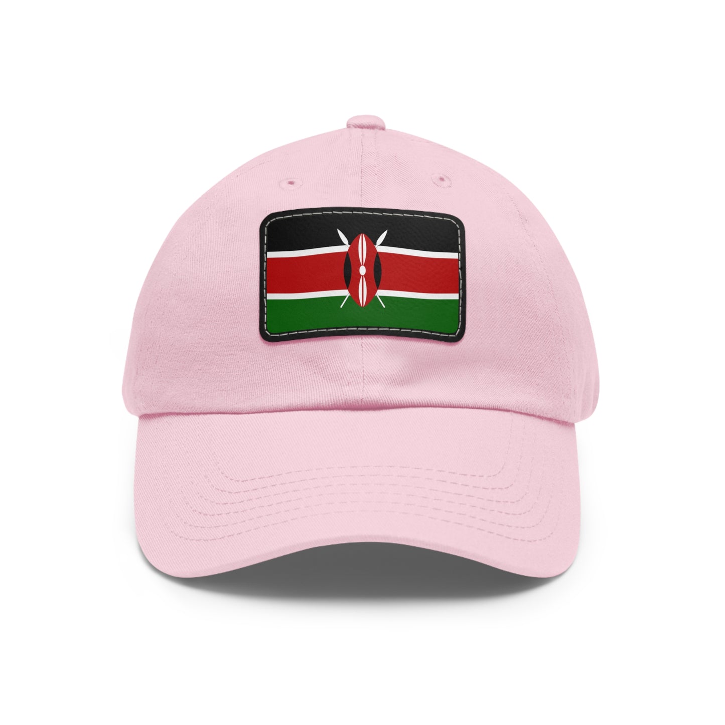 Flag Village Kenya Flag Hat Cap with Leather Patch