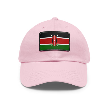 Flag Village Kenya Flag Hat Cap with Leather Patch