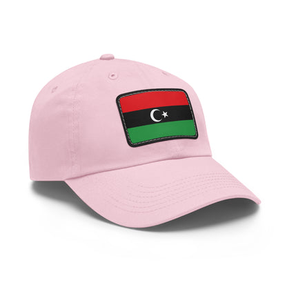 Flag Village Libya Flag Hat Cap with Leather Patch