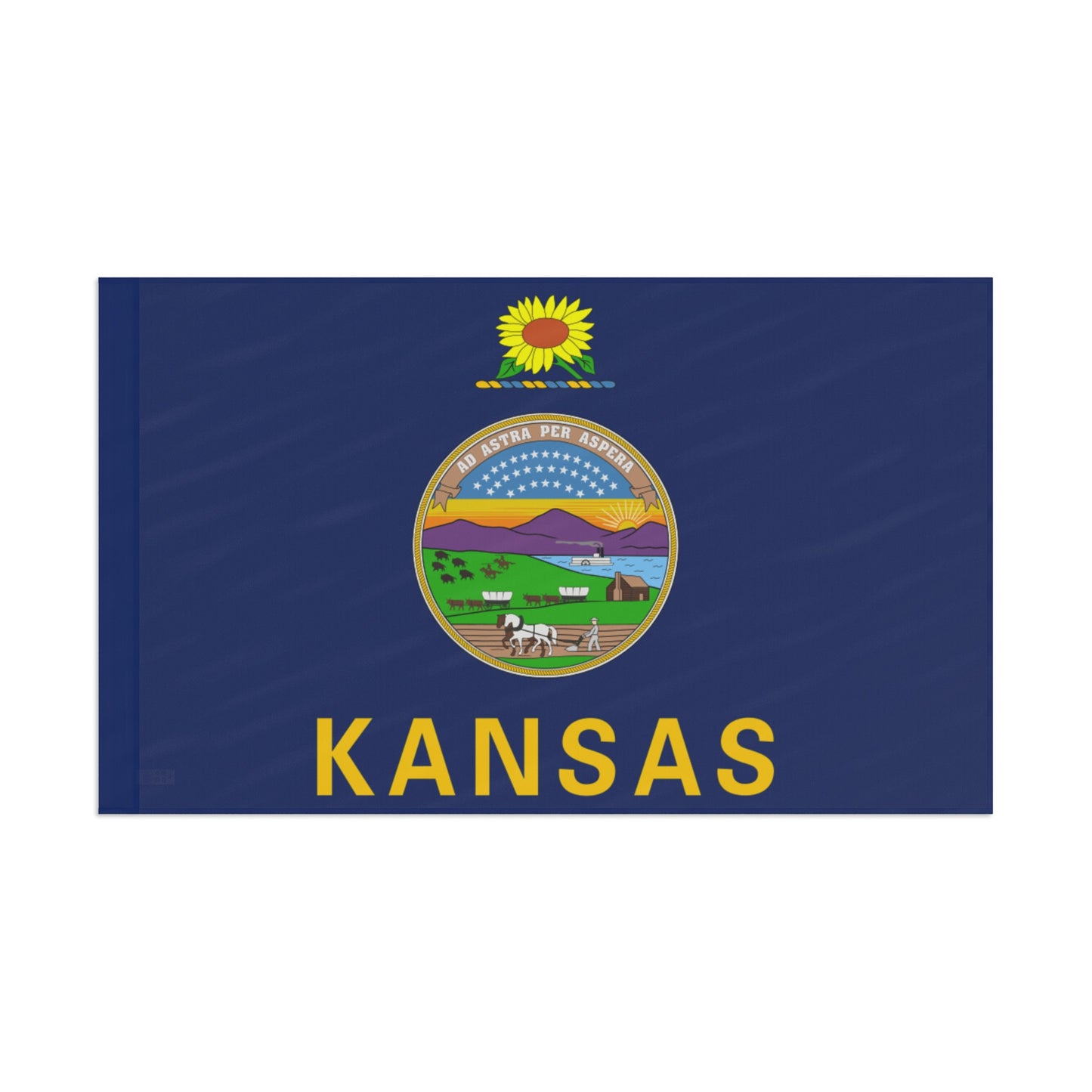 Flag Village USA Kansas State Flag 18" x 12" / 36" x 24" / 60" x 36"