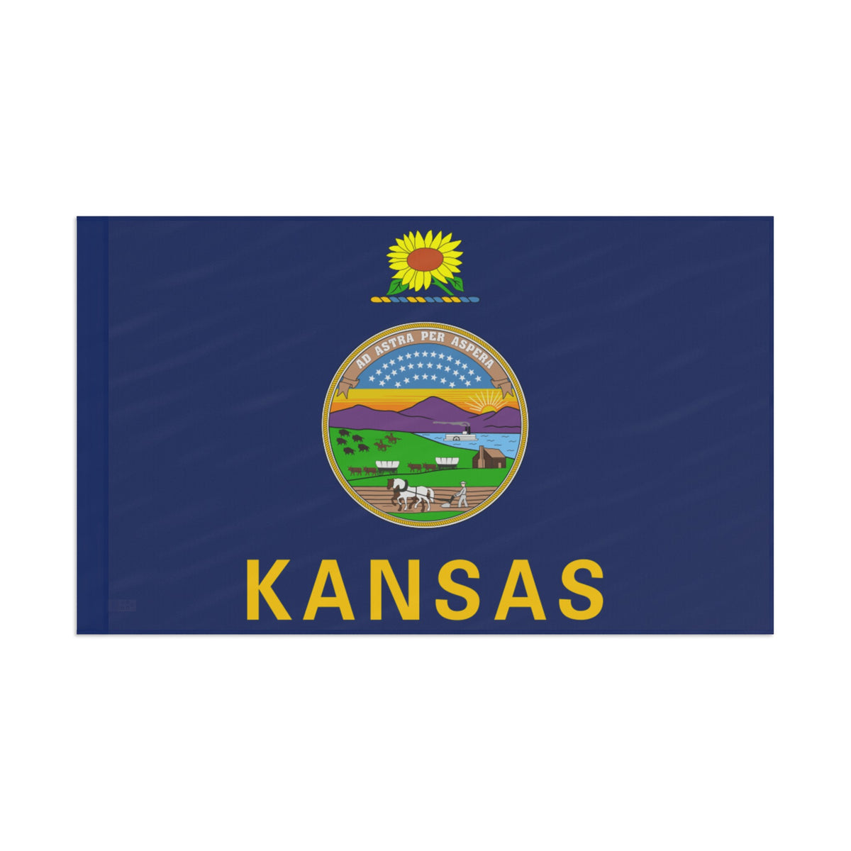 Flag Village USA Kansas State Flag 18" x 12" / 36" x 24" / 60" x 36"
