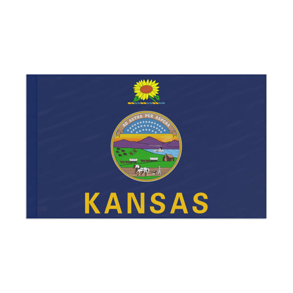 Flag Village USA Kansas State Flag 18" x 12" / 36" x 24" / 60" x 36"