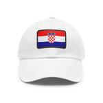 Flag Village Croatia Flag Hat Cap with Leather Patch