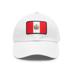 Flag Village Peru Flag Hat Cap with Leather Patch