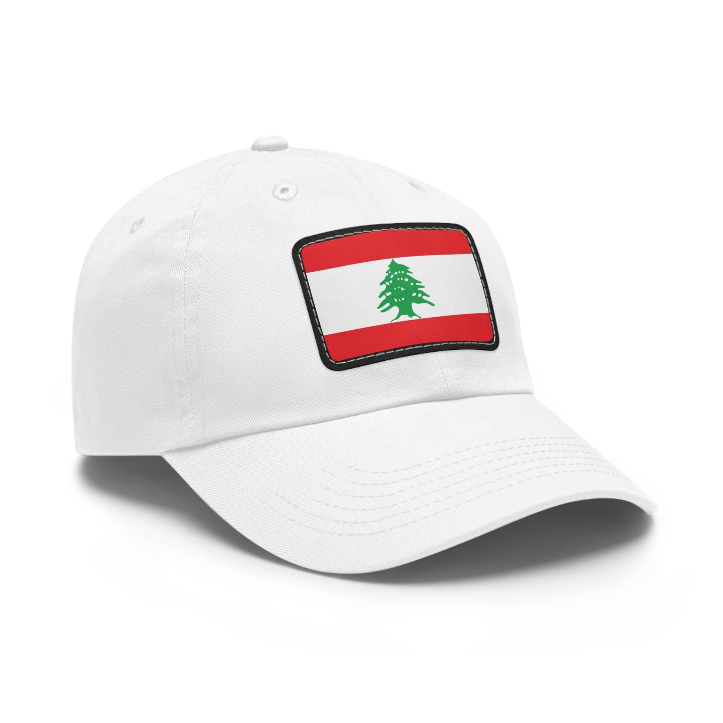 Flag Village Lebanon Flag Hat Cap with Leather Patch