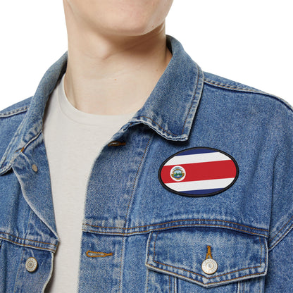 Flag Village Costa Rica Flag Embroidery Iron-On Patches