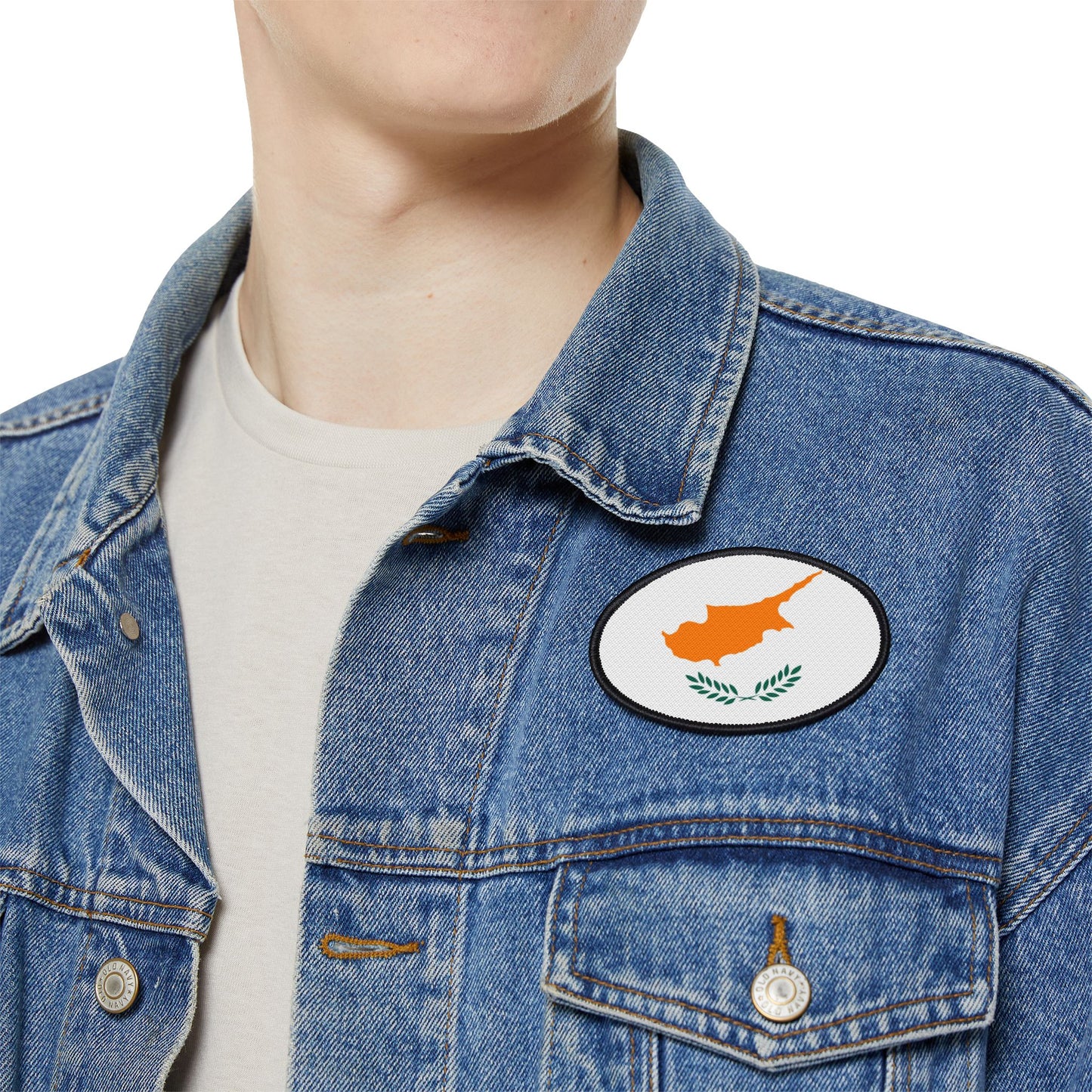 Flag Village Cyprus Flag Embroidery Iron-On Patches