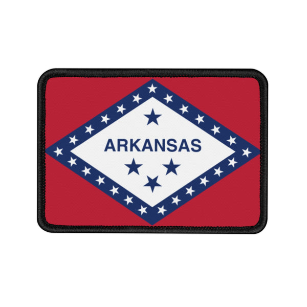 Flag Village Arkansas State Flag Embroidered Iron-On Patch