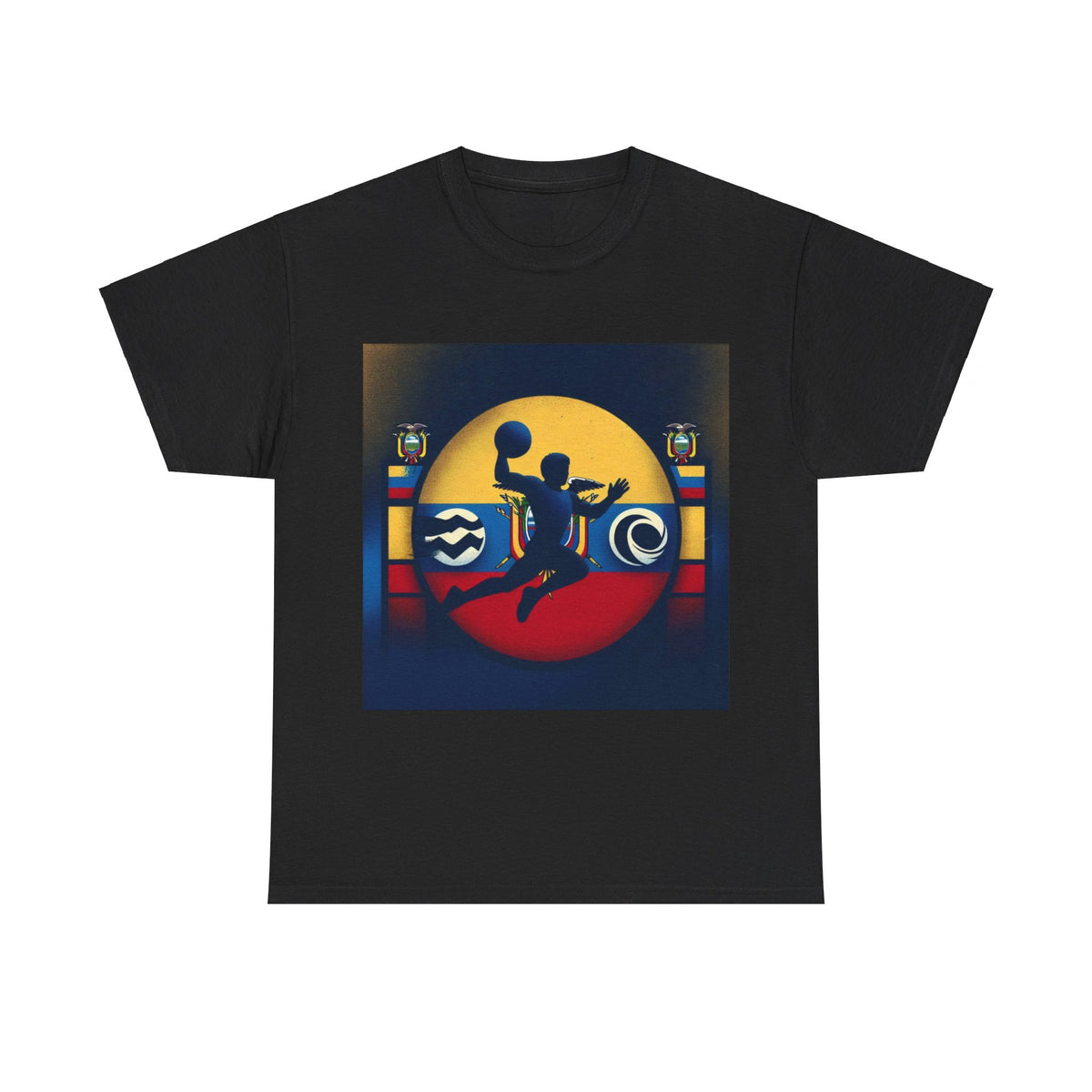 Flag Village Ecuador Sporting Flag T-SHIRT Heavy Cotton Tee ECU0005