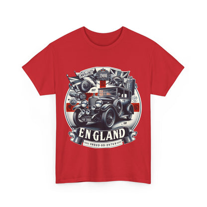 Flag Village UK Vintage Car Flag T-SHIRT Heavy Cotton Tee UK0015