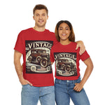 Flag Village USA Vintage Car Flag T-SHIRT Heavy Cotton Tee USA0014
