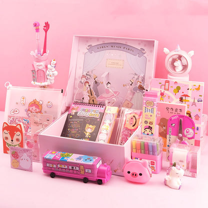 Flag Village Sakura Girl Starry Stationery Set Gift Box For Primary And Middle School Students